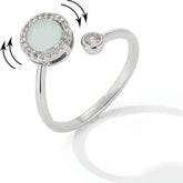 Icy Green Cubic Ring